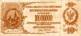 10 milionów marek z 1923 r. 
