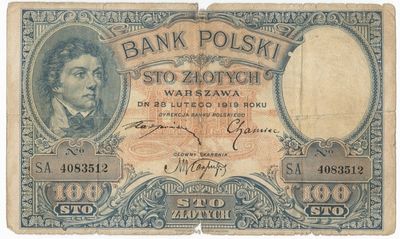 100 złotych z 1919 r.